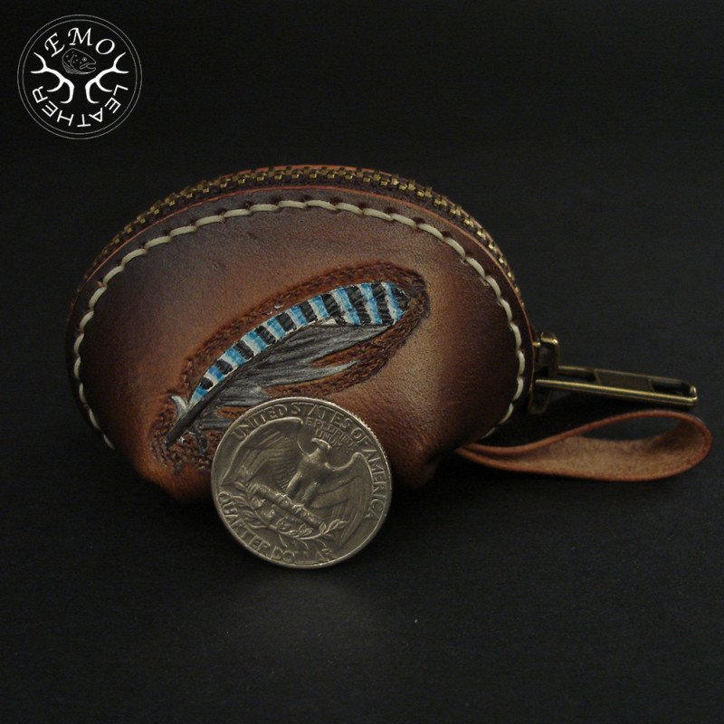 Medium Coin Purse Pattern | EmoLeather Patterns | Quality DIY Leather Patterns
