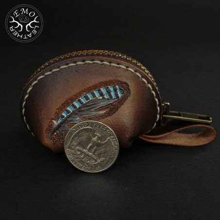 Medium Coin Purse Pattern | EmoLeather Patterns | Quality DIY Leather Patterns