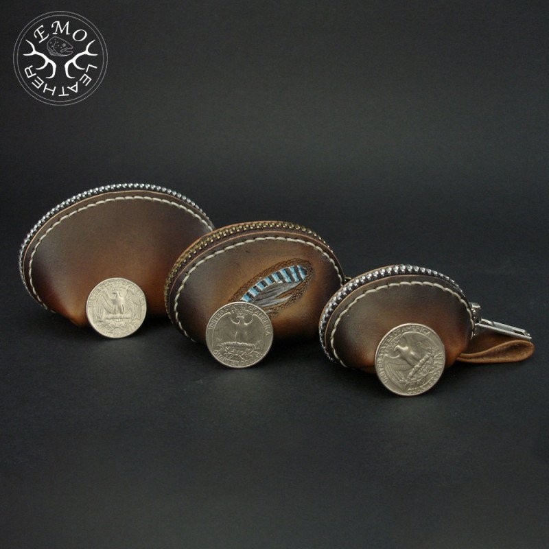 Trio Coin Purse Pattern Set | EmoLeather Patterns | Quality DIY Leather Patterns