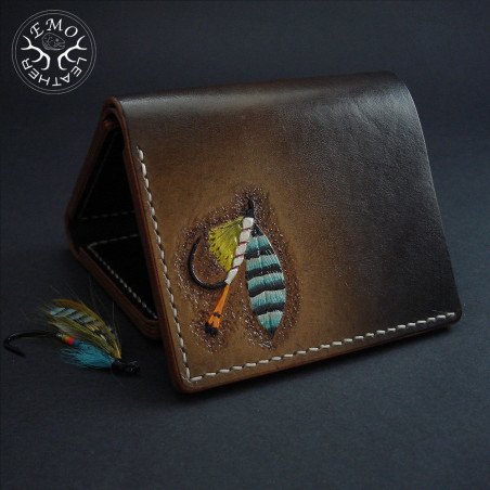 Vertical Trifold Wallet Pattern | EmoLeather Patterns | Quality DIY Leather Patterns