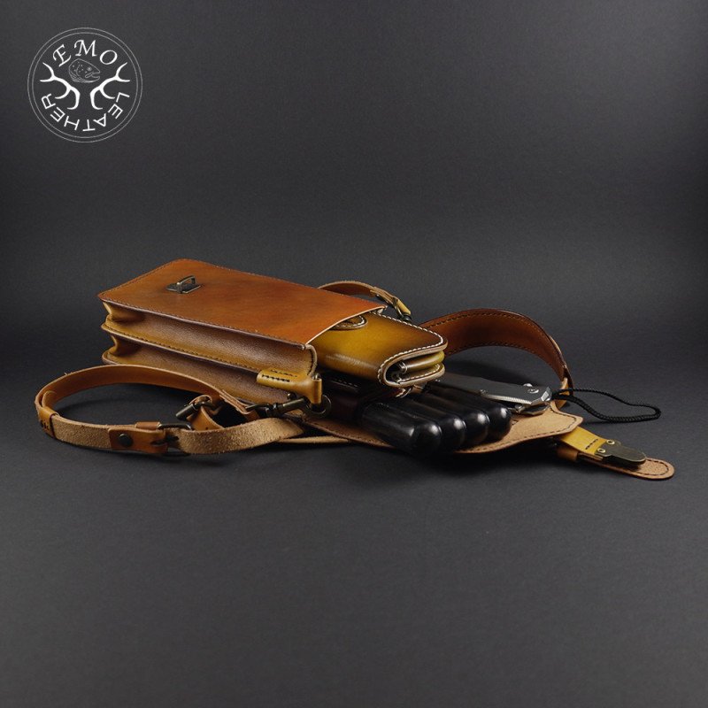 EDC Neck Bag Pattern | EmoLeather Patterns | Quality DIY Leather Patterns