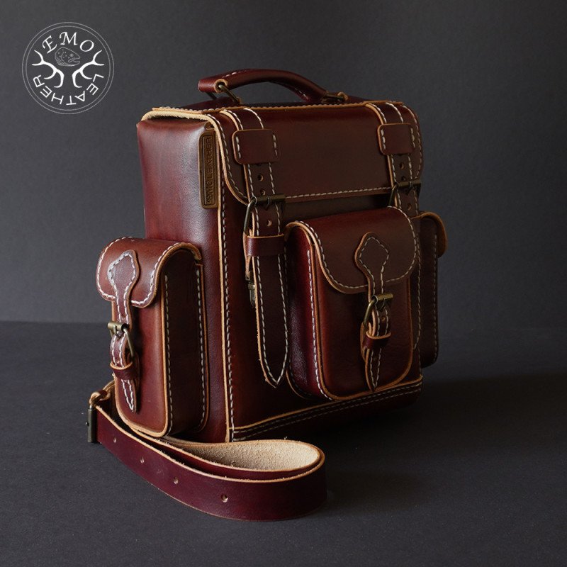 Leather Field Backpack Pattern | EmoLeather Patterns | Quality DIY Leather Patterns