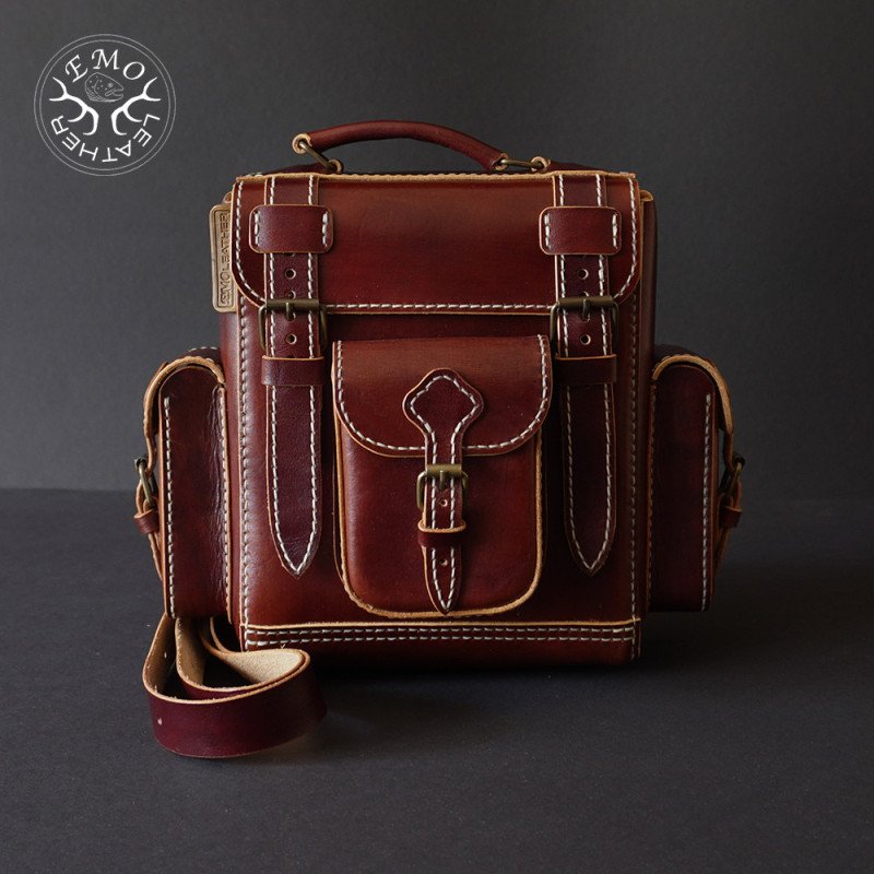 Leather Field Backpack Pattern | EmoLeather Patterns | Quality DIY Leather Patterns