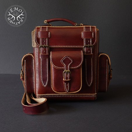Leather Field Backpack Pattern | EmoLeather Patterns | Quality DIY Leather Patterns