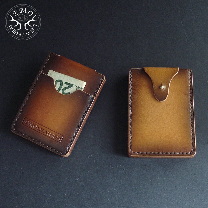Vertical Money Pocket Card Holder Pattern | EmoLeather Patterns | Quality DIY Leather Patterns