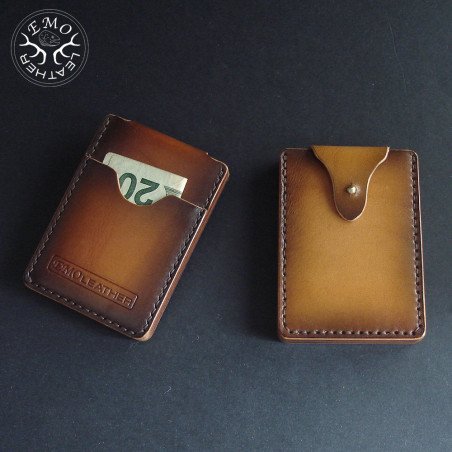 Vertical Money Pocket Card Holder Pattern | EmoLeather Patterns | Quality DIY Leather Patterns
