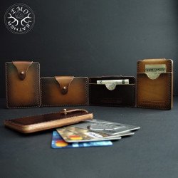 Money Pocket Card Holder Pattern Set | EmoLeather Patterns | Quality DIY Leather Patterns